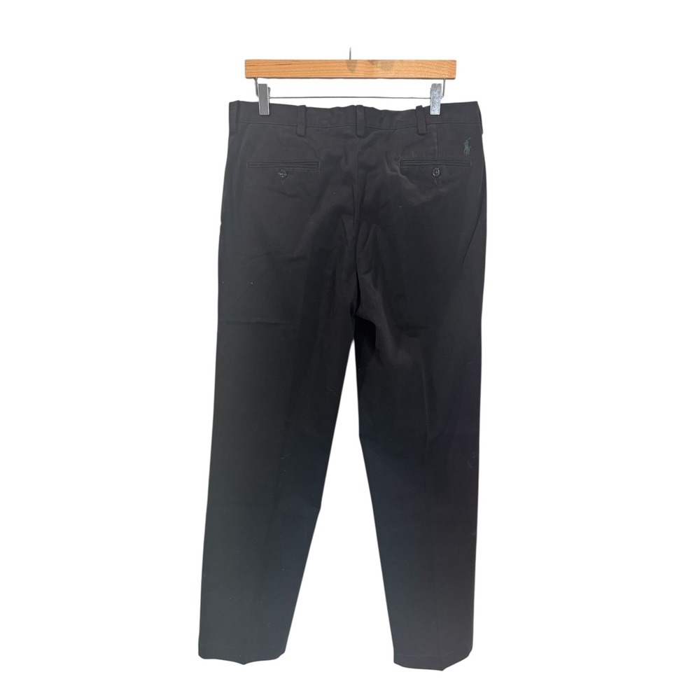 Polo Ralph Lauren Preston Pant 34X34 Mens Black Cotton Chino Casual Dress